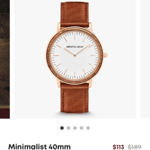 Original grain minimalist watch